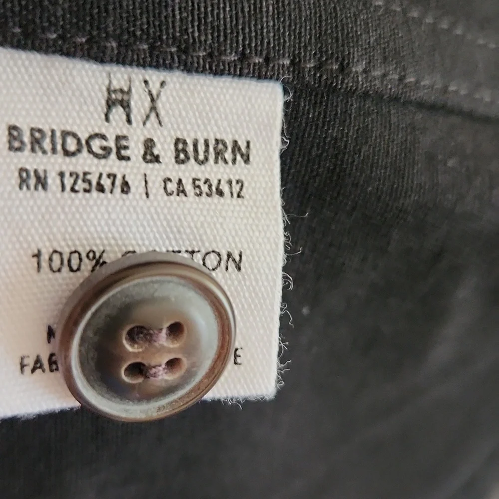 NWOT, Bridge & Burn Renee Dungaree Black Denim Overalls Dress sz L - Picture 8 of 10